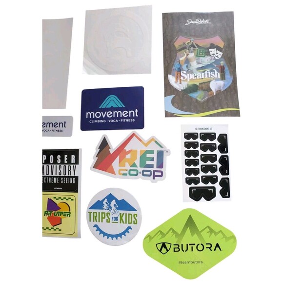 10x Hike Bike Outdoor Stickers Mixed Lot Cotopaxi REI Backcountry Viper Climbing - Picture 4 of 5